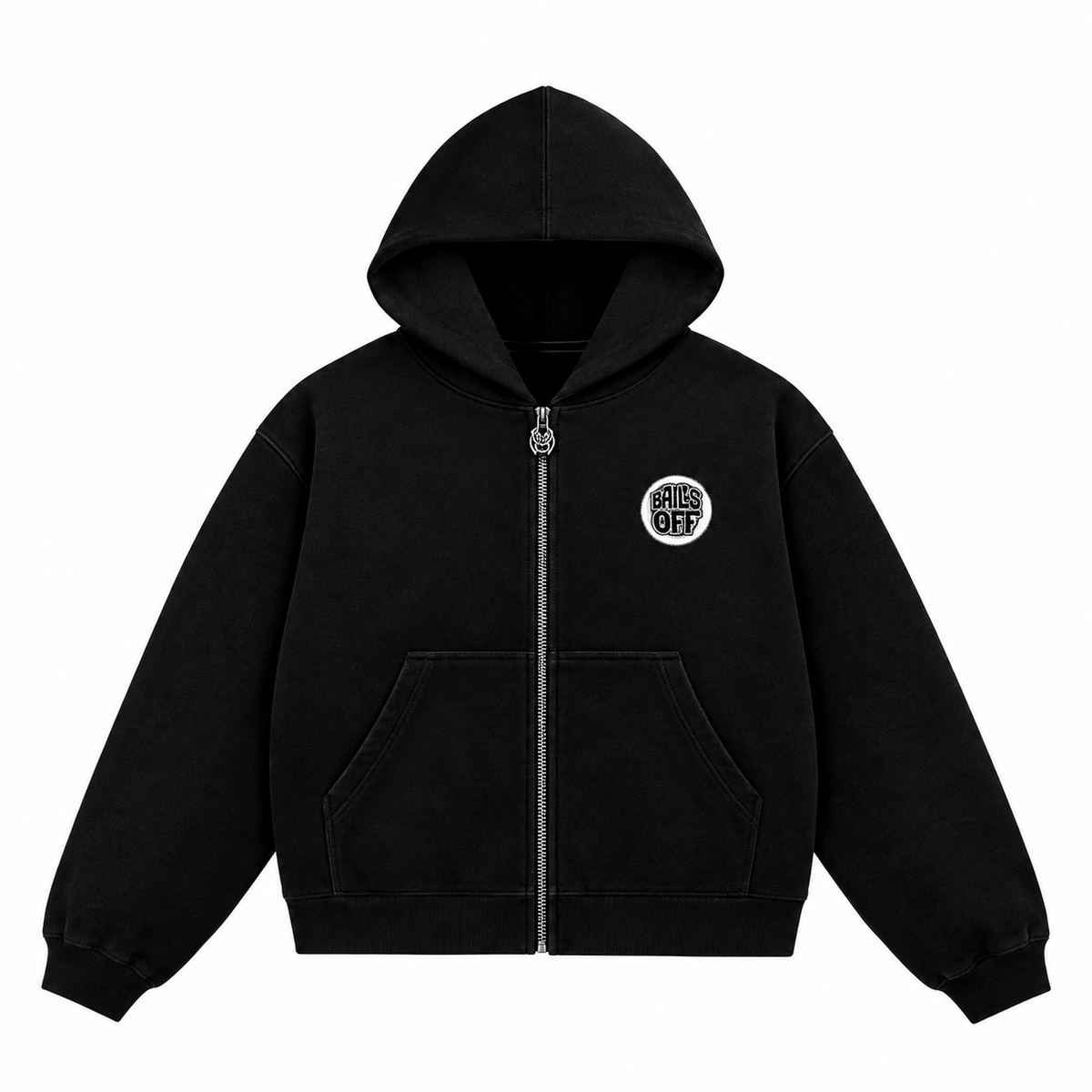Bails Off Jellyfish Cropped Hoodie